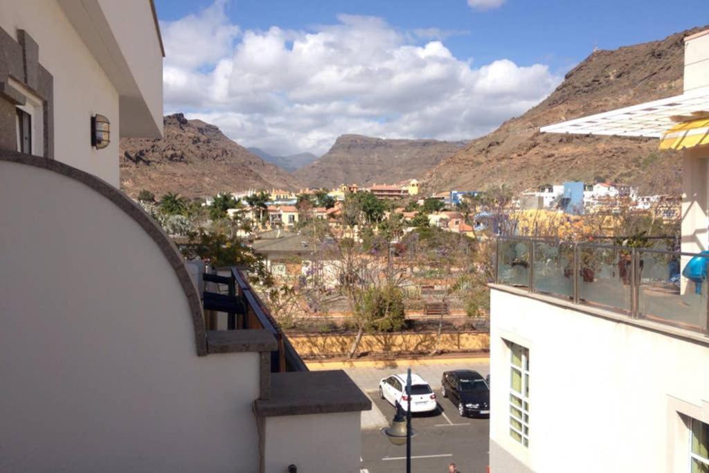 schöne Wohnung direkt am Meer mit Meerblick, WLAN Puerto De Mogan Exterior foto